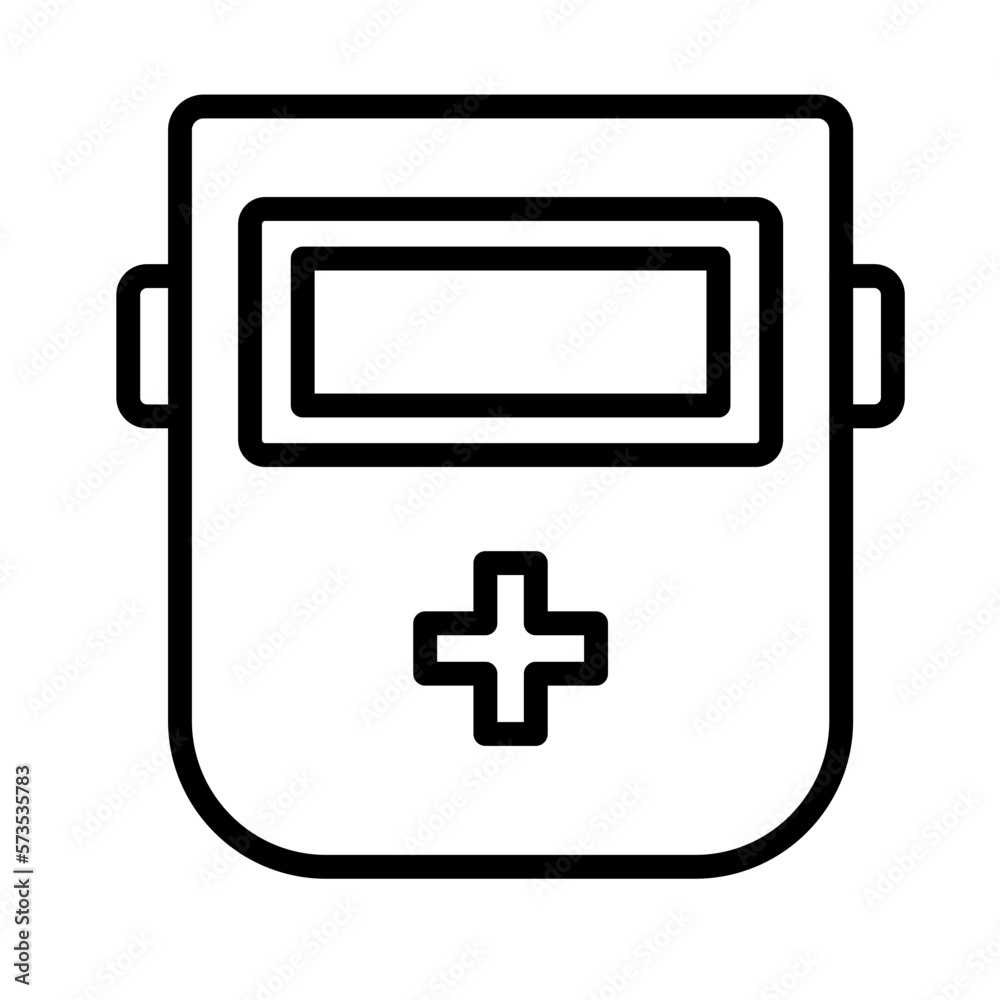 Obraz premium Firefighter helmet Vector Icon