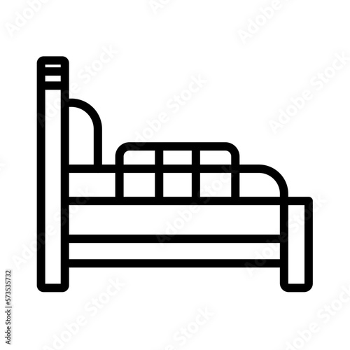 Ambulance cot Vector Icon

