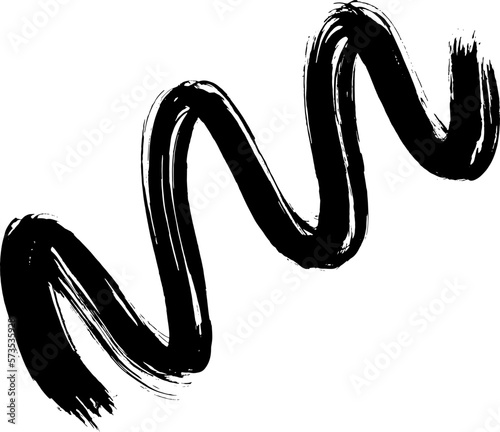 Dry Brush Grunge Wave Stroke Texture