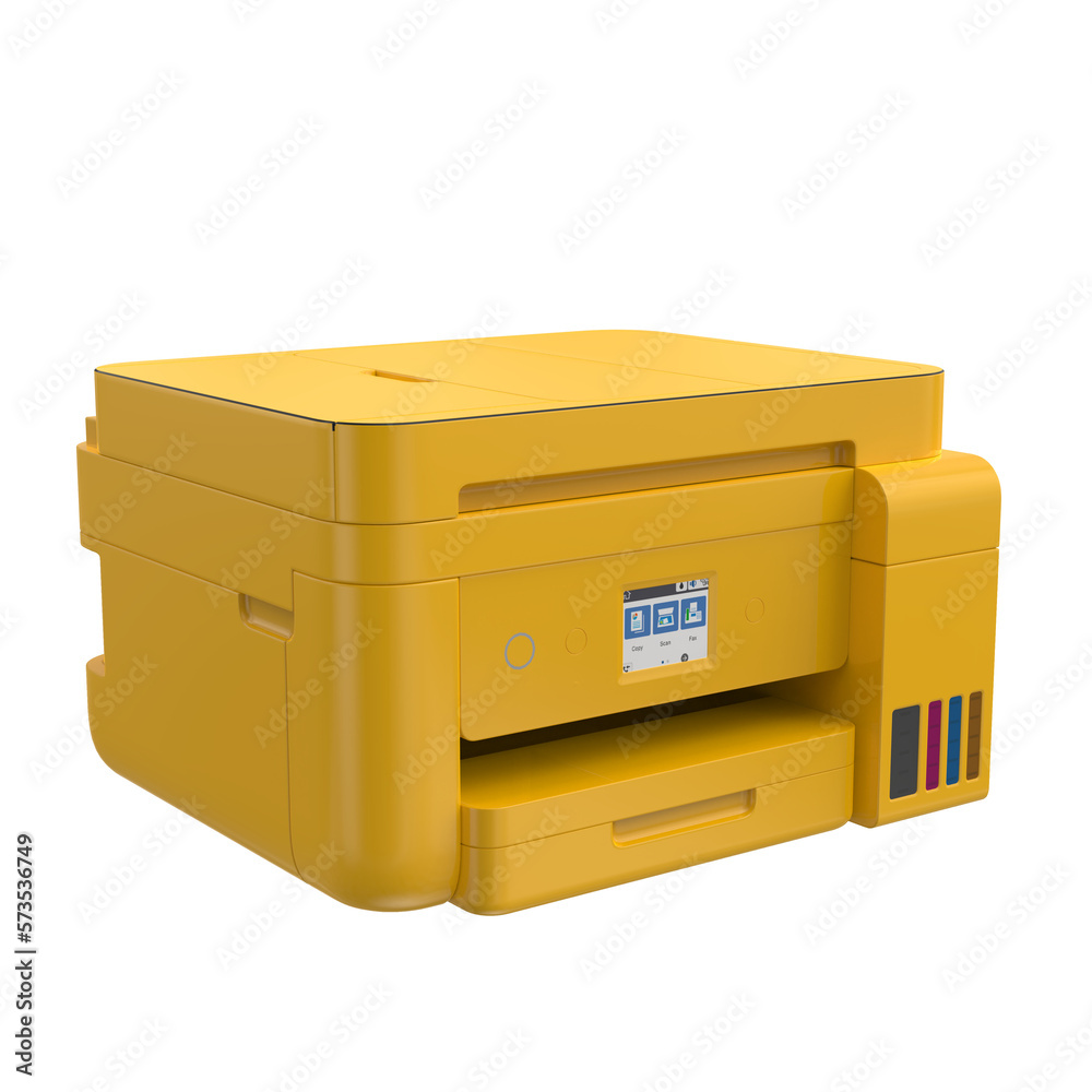 Concept printer 3D render for mockup Concept printer 3D render for mockup