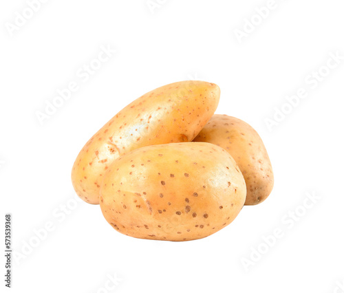 Fresh Potatoes isolated on transparent png