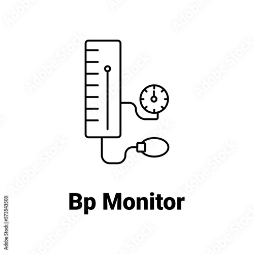 Bp checking machine Vector Icon

