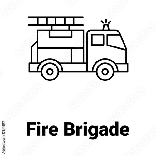 Fire brigade Vector Icon

