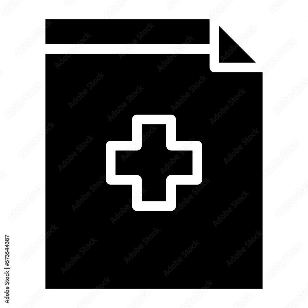 Fototapeta premium paper glyph 