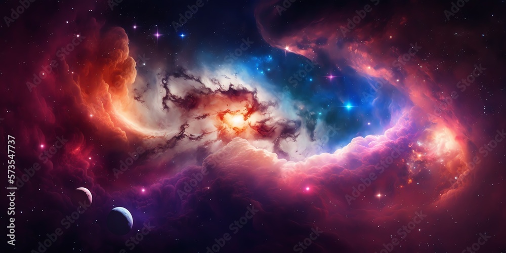 Obraz premium Space Galaxies Cosmos background