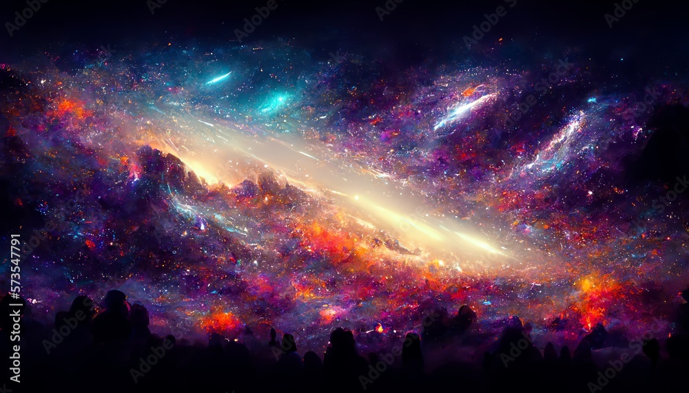 Space Galaxies Cosmos background