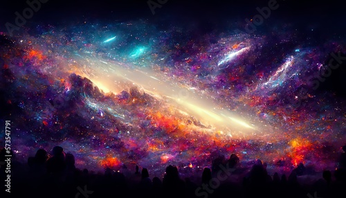 Space Galaxies Cosmos background © Antoine