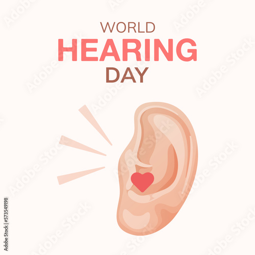 Banner for world hearing day