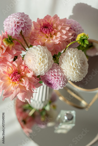 Beautiful bouquet of flowers, Dahlia Mother's day Spring