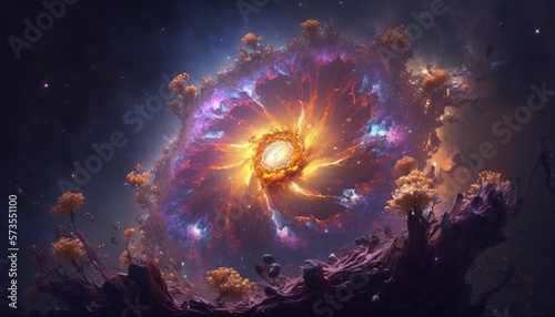 cosmos wallpaper created with generative ai technology