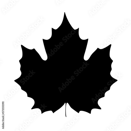 black and white of leaf plant icon