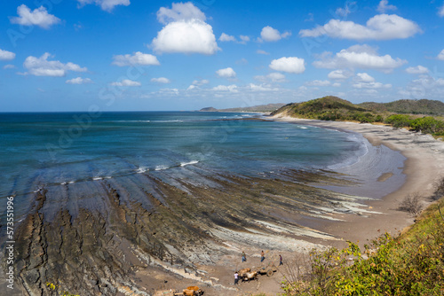 Rocky beach and sea in Nikaragua  photo