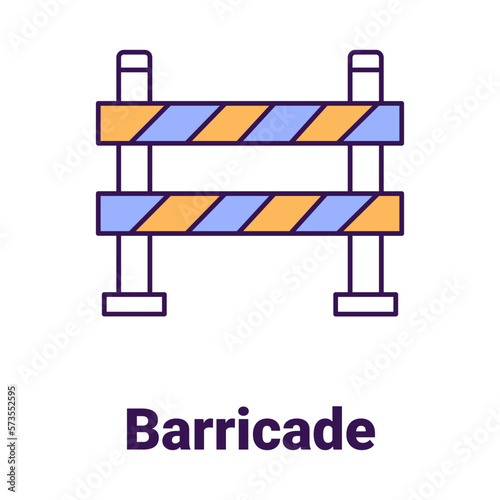 Barricade Vector Icon

