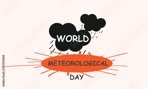 world meteorological day. for greeting card, poster, banner, template