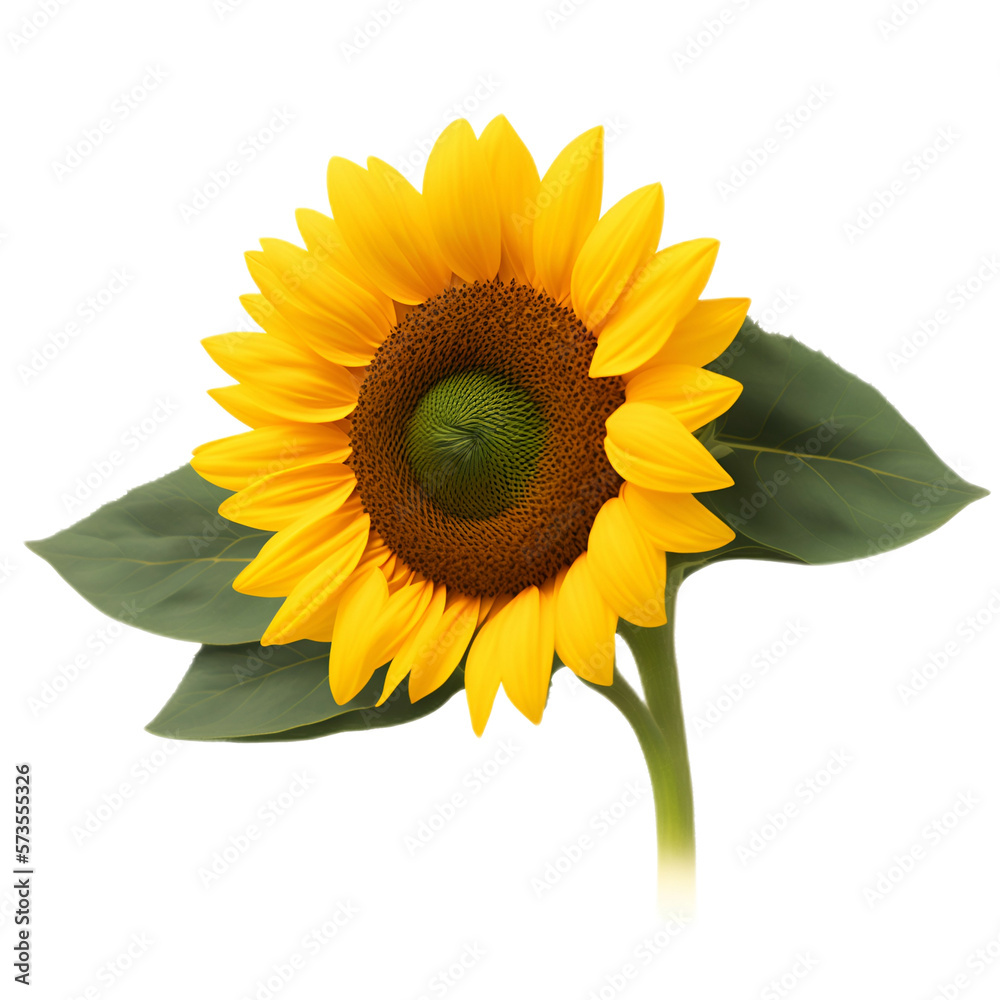 sunflower on transparent - Sunflower on transparent background ...