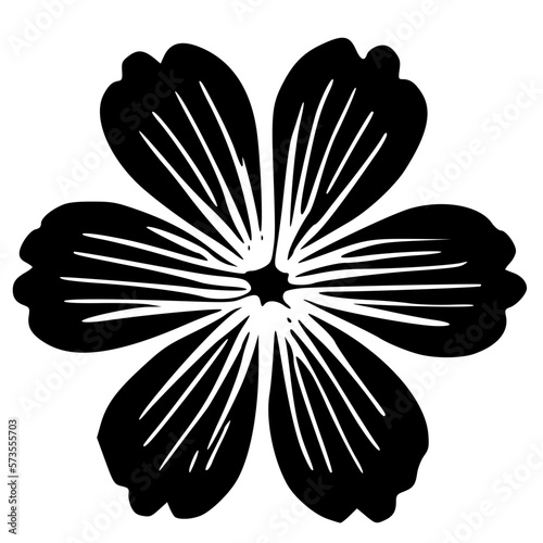 vector illustration of flower icon
