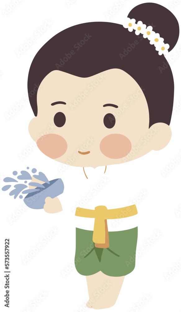 songkran festival tradition thailand cartoon Thailand songkran festival tradition thailand cartoon Thailand