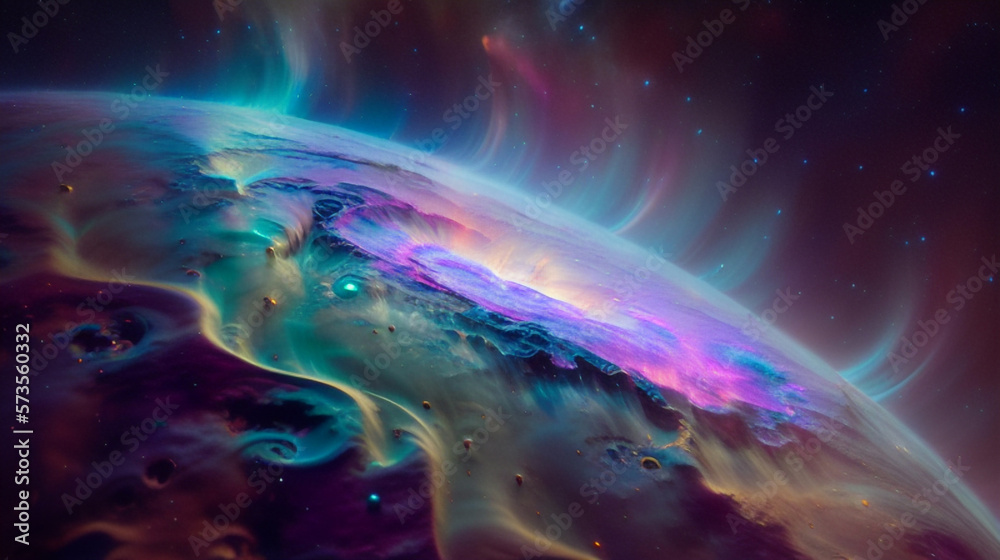 幻想的な地球とファンタジー背景 架空 SF 幻想的な地球とファンタジー背景 架空 SF
