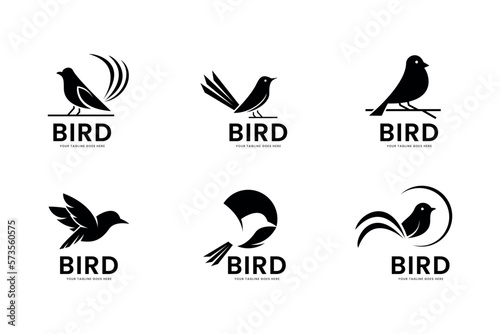 bird logo icon vector template.