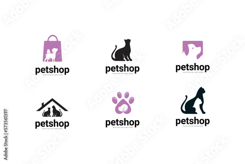 Pet Shop Vector Logo Illustration is a clean and professional logo template suitable for any business or personal identity related to animal lovers, pet shops, veterinary clinics, etc.