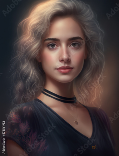 White As Snow: A Stunning Portrait of a Beautiful Young Woman with Soft Skin and White Hair