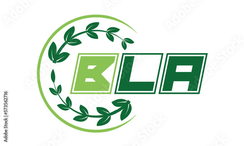 BLA Three-letter natural logo design, vector template. | monogram logo | abstract logo | wordmark logo | font logo | business logo | brand logo |