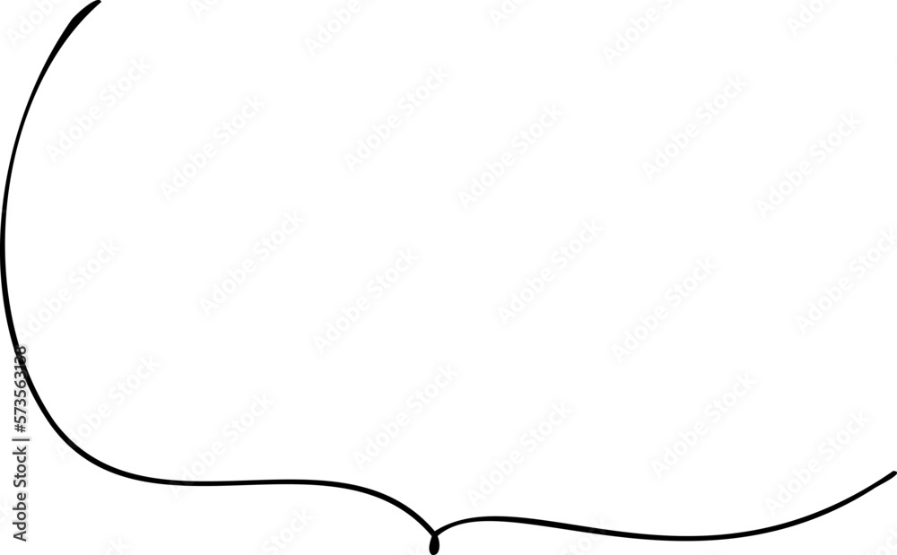 A rough line drawing speech bubble that looks like it was written with a pen A rough line drawing speech bubble that looks like it was written with a pen