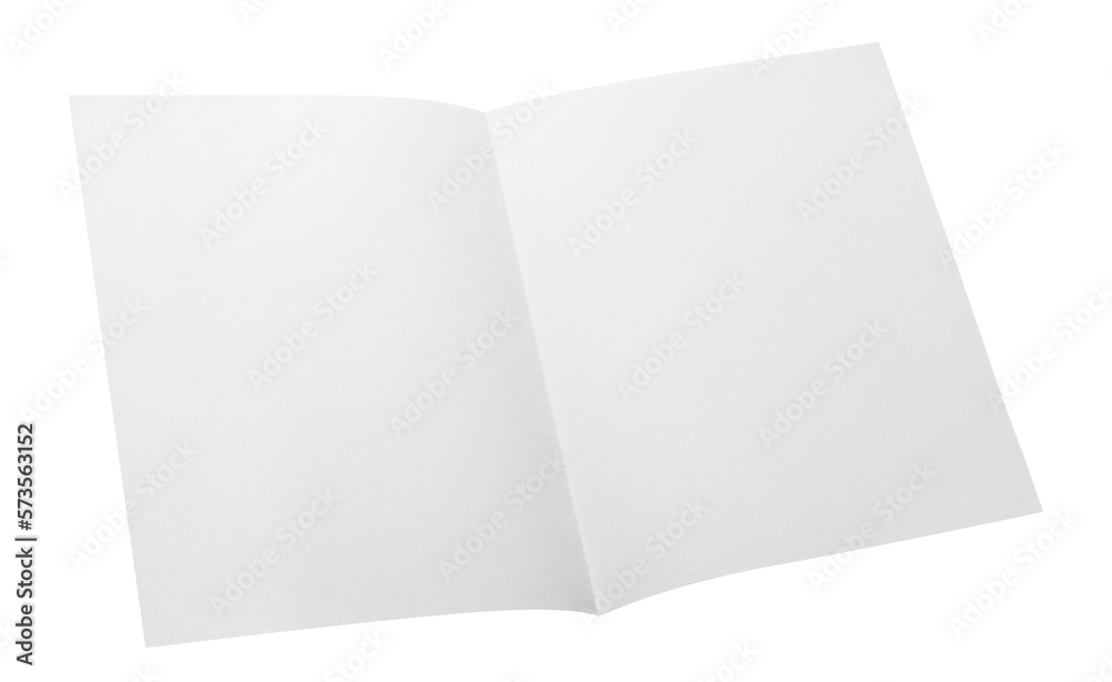 Folded sheets of white paper cut out Folded sheets of white paper cut out
