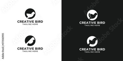 logo set design bird abstract icon vector inspiration