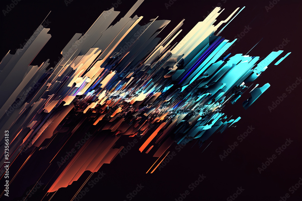 Abstract Digital Glitch Background. Ai generative illusration Abstract Digital Glitch Background. Ai generative illusration