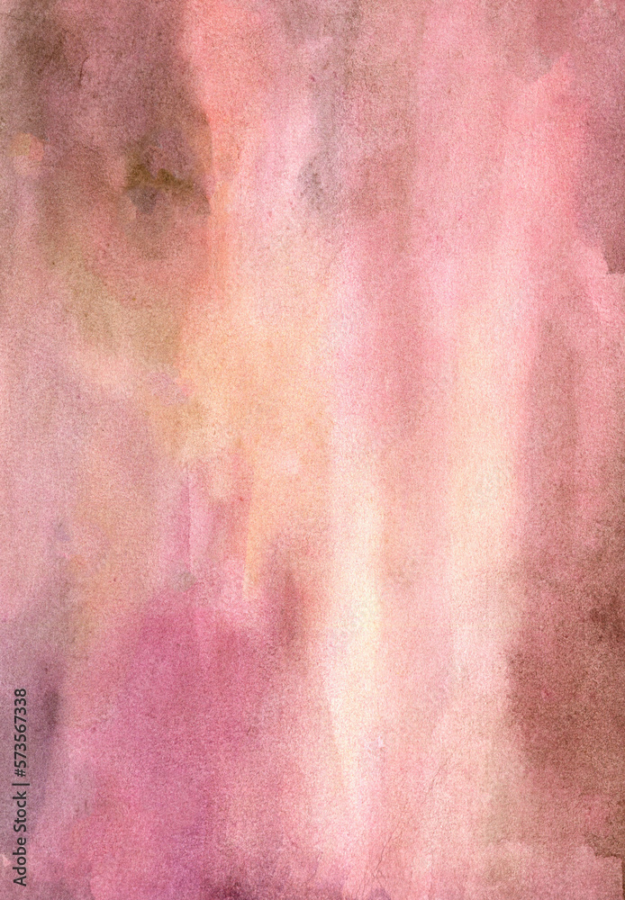 Soft Pink hand-drawn watercolor background Soft Pink hand-drawn watercolor background