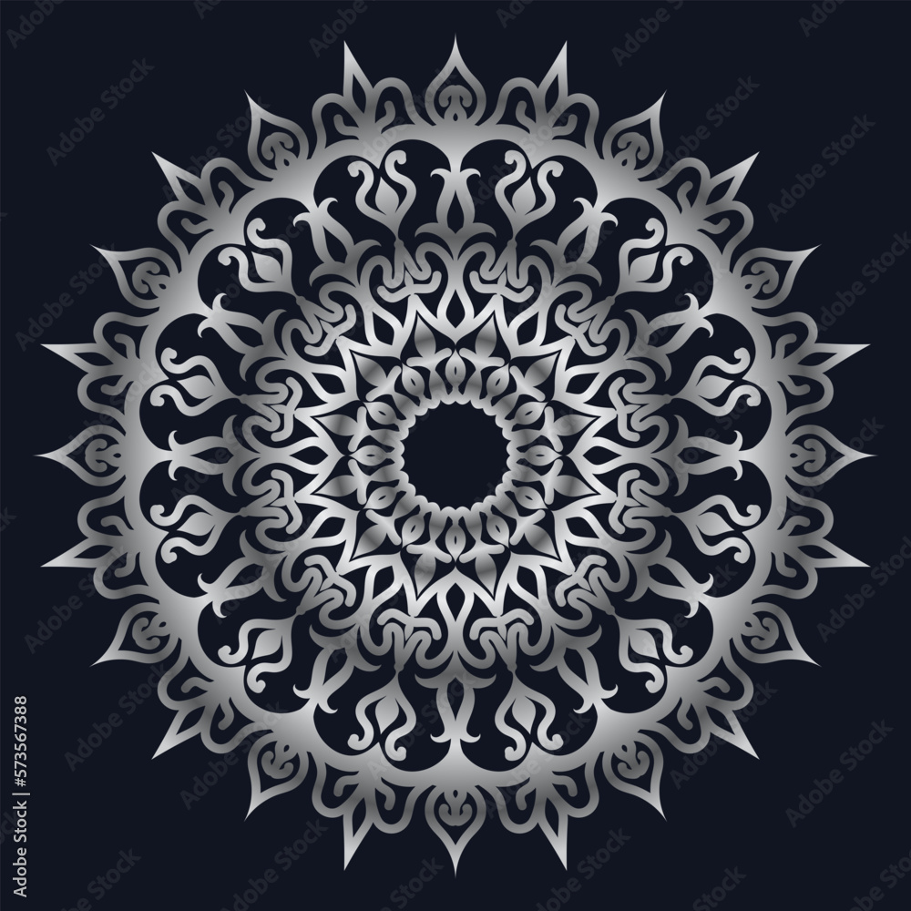 Fototapeta premium Decorative elements luxury ornament pattern gradient mandala design