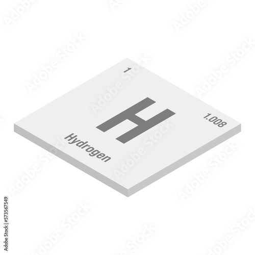 Helium, He, gray 3D isometric illustration of periodic table element with name, symbol, atomic number and weight. Inert gas with various industrial uses, such as in cryogenics, welding, and as a