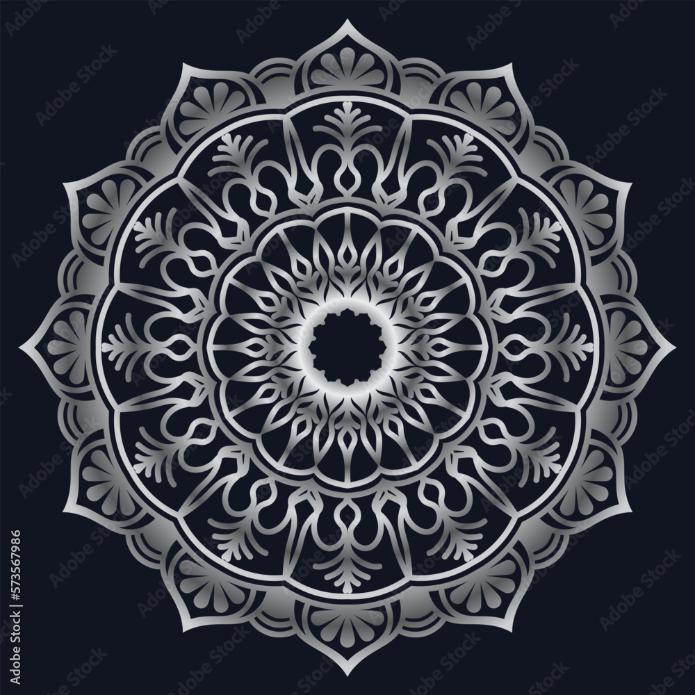 Decorative elements luxury ornament pattern gradient mandala design