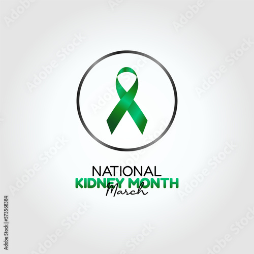 vector graphic of national kidney month good for nnational kidney month celebration. flat design. flyer design.flat illustration.