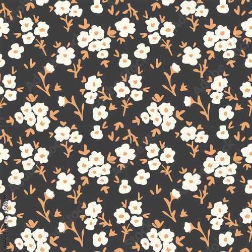 Seamless ditsy flowers