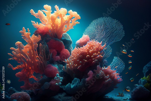 corals under the water, AI Generated