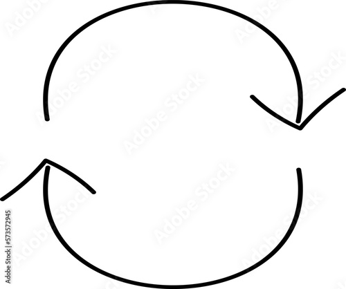 Roughly drawn hand drawn arrow / up / up