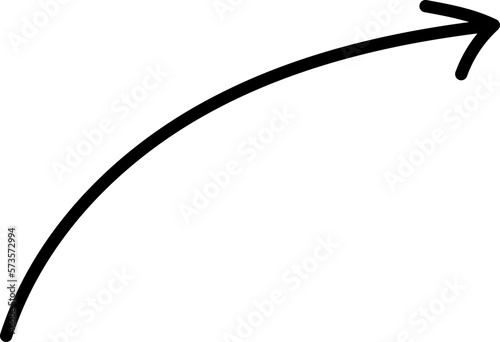 Roughly drawn hand drawn arrow / up / up