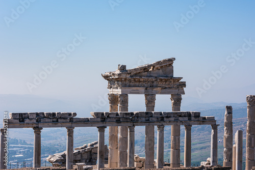 City view on the acropolis of Pergamon