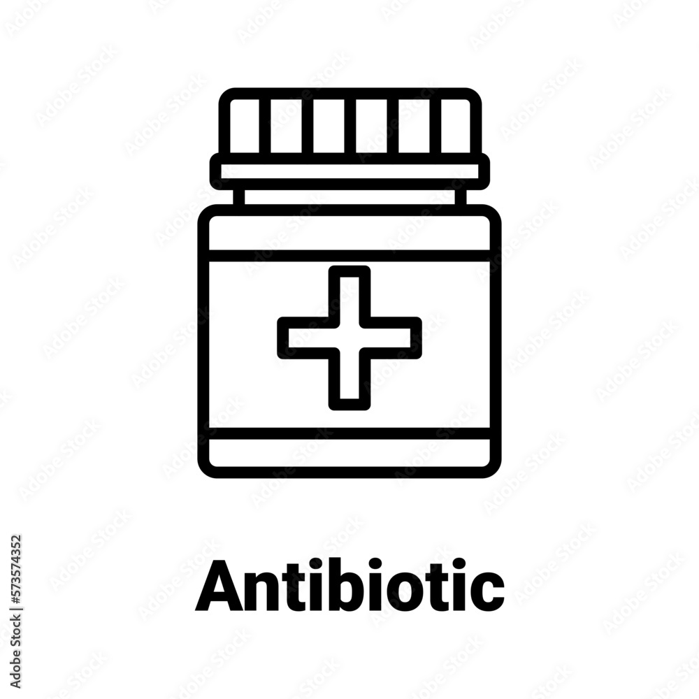 Fototapeta premium Antibiotic Vector Icon
