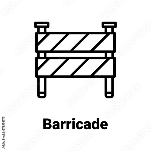Barricade Vector Icon

