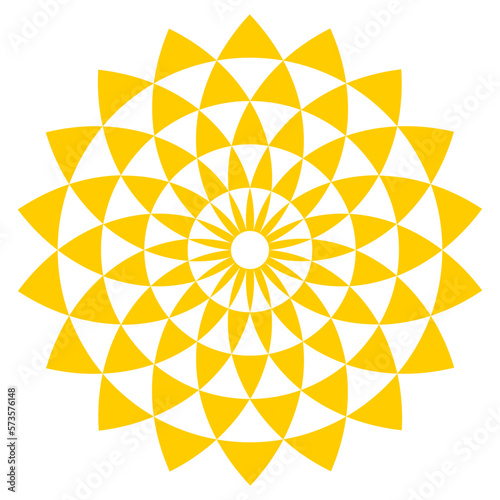 Luxury ornamental colorful Mandala design background pattern