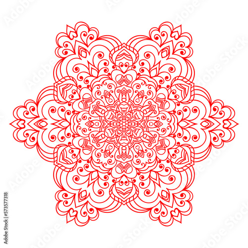 Luxury ornamental colorful Mandala design background pattern