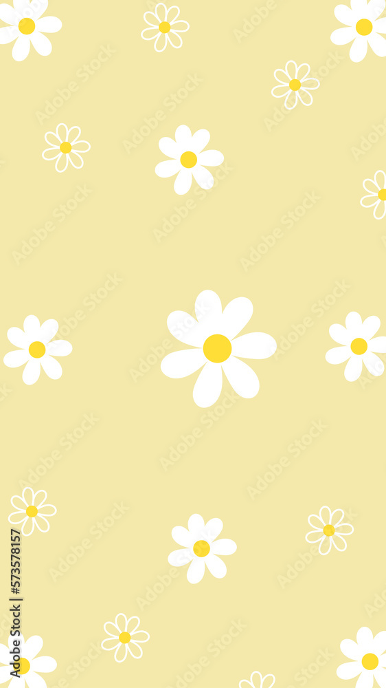cute  blooming flower background decoration
