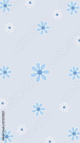 cute blooming flower background decoration
