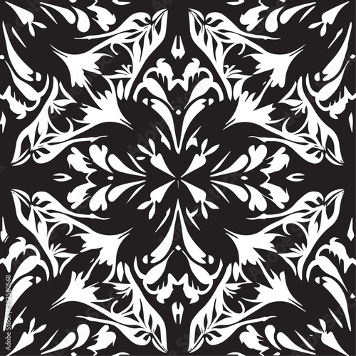 Ethnic patterns in dark monochrome shades of grey, with circular symmetry and hand-drawn elements, reminiscent of Turkish, Indian, and African cultures, make for a stunning background