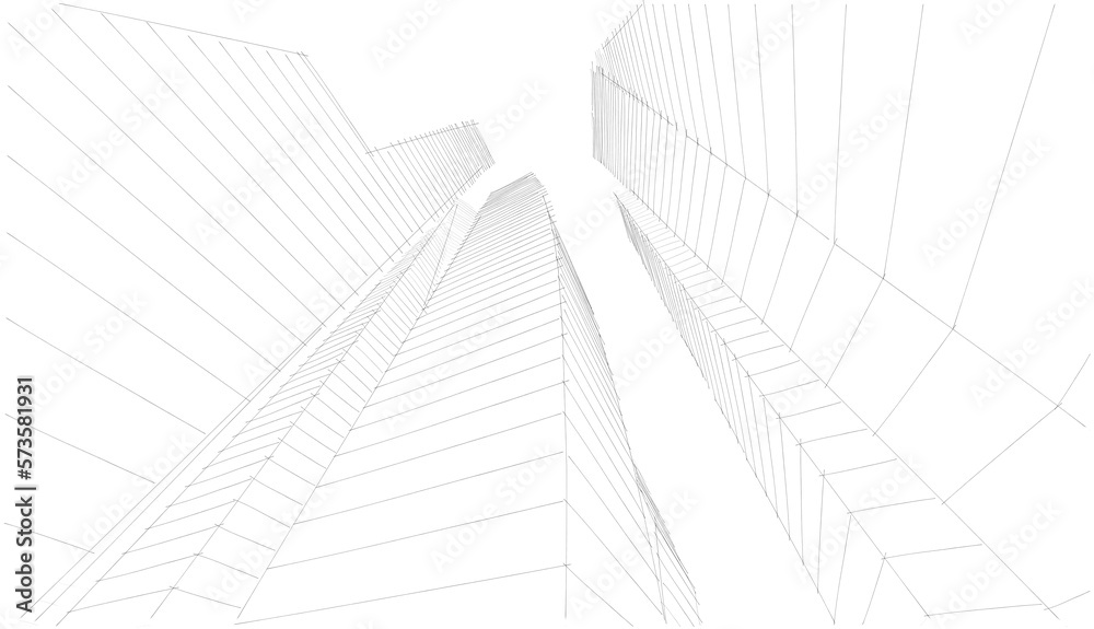 City skyscrapers 3d illustration 3d rendering City skyscrapers 3d illustration 3d rendering