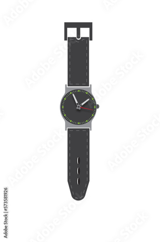 wristwatch isolated on white