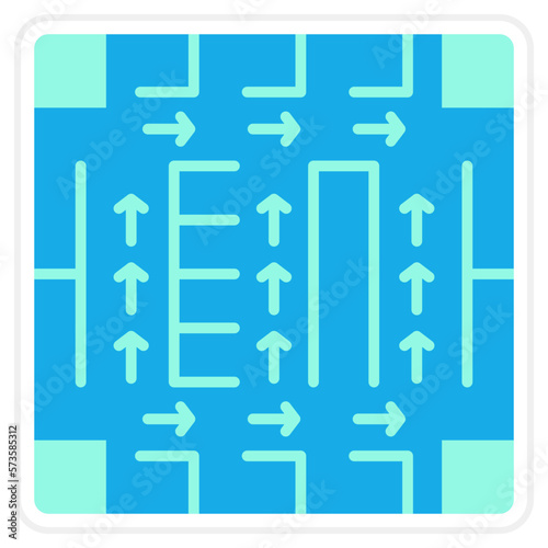 Evacuation Plan Sticker Icon